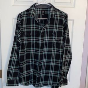 Mens/Teens Vans flannel button down shirt